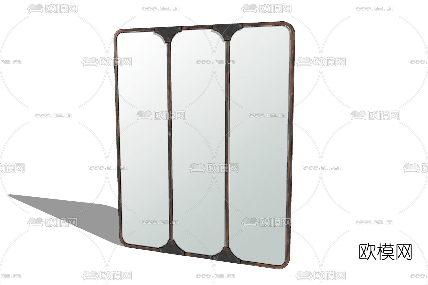 现代全身镜免费su模型下载