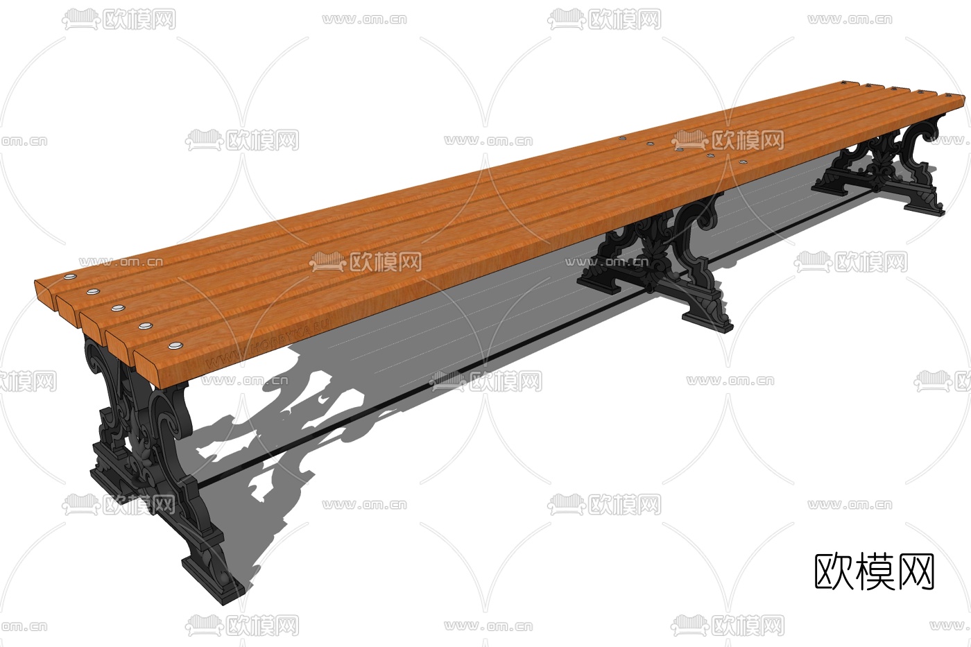 欧式户外座椅su模型下载