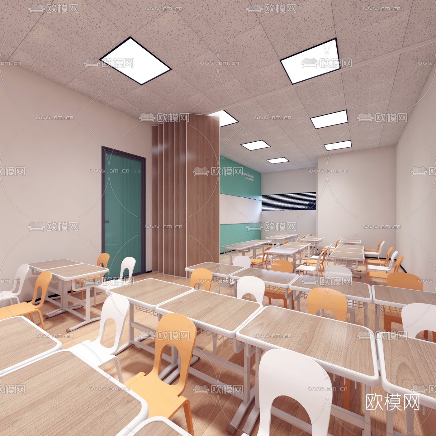 现代培训中心3d模型