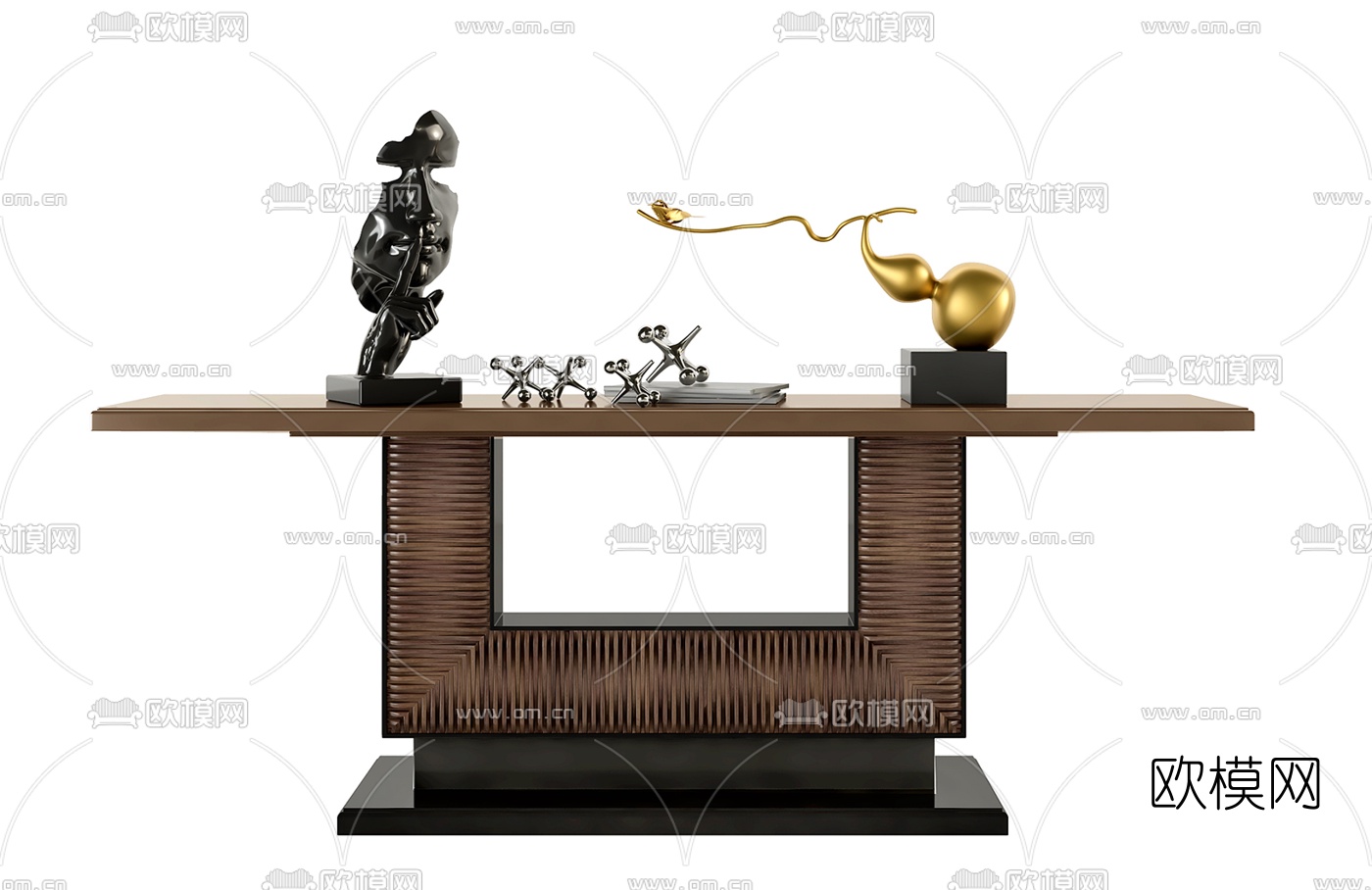 现代床头柜端景台3d模型