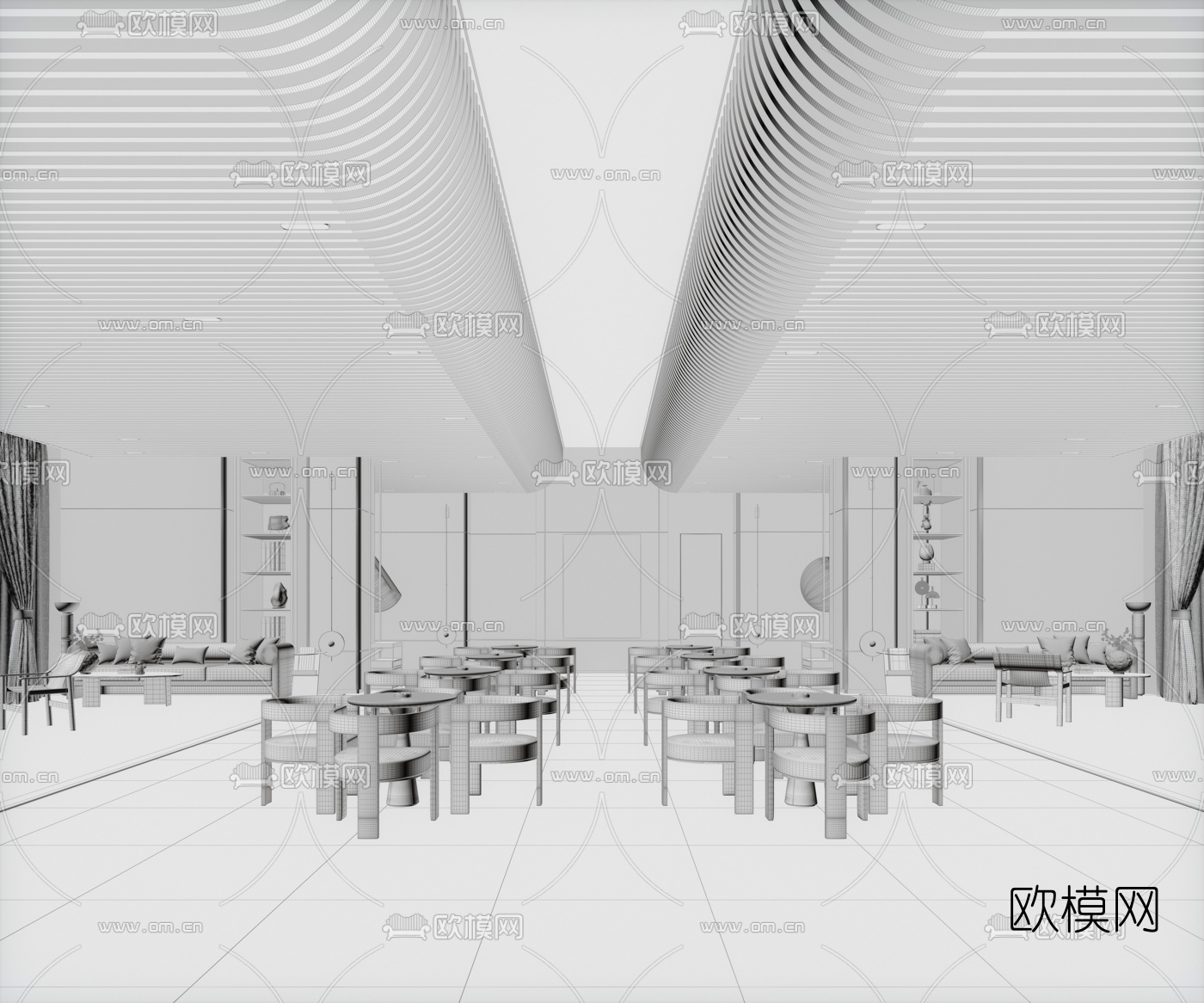 上悦设计 昆明观云山售楼处3d模型