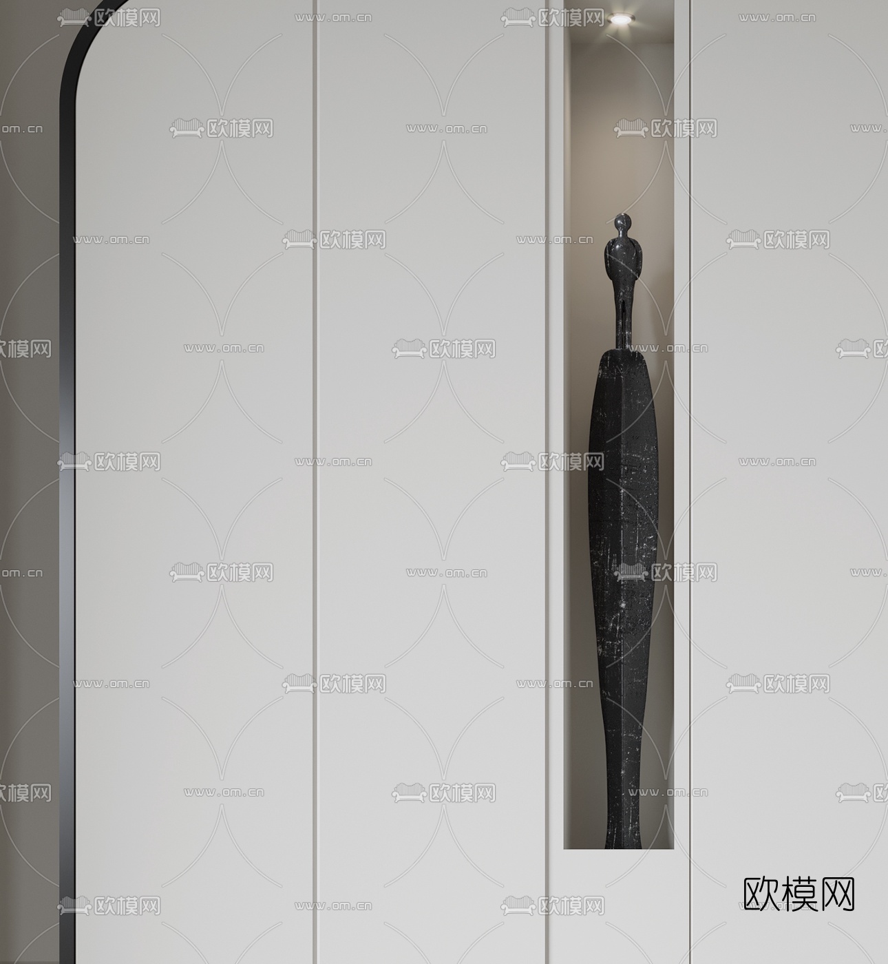 现代壁柜3d模型