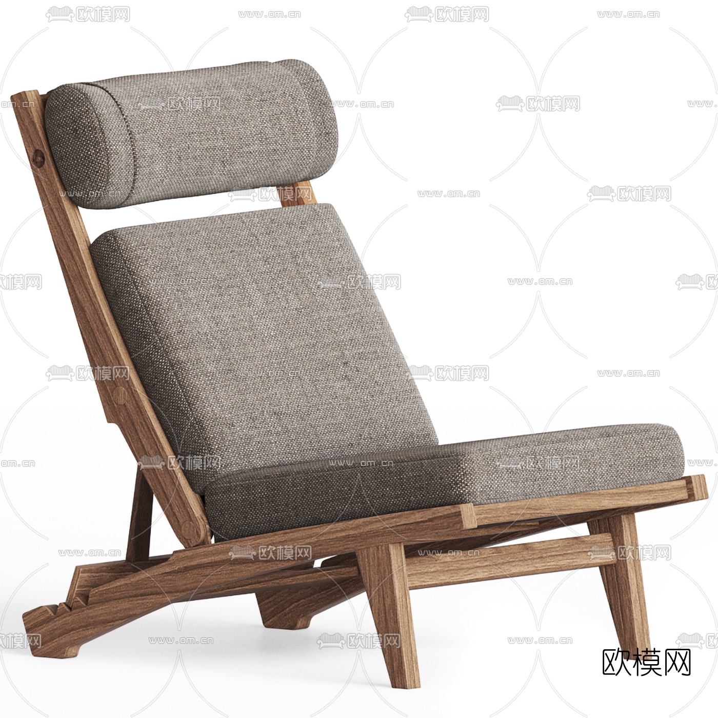 北欧休闲躺椅3d模型下载