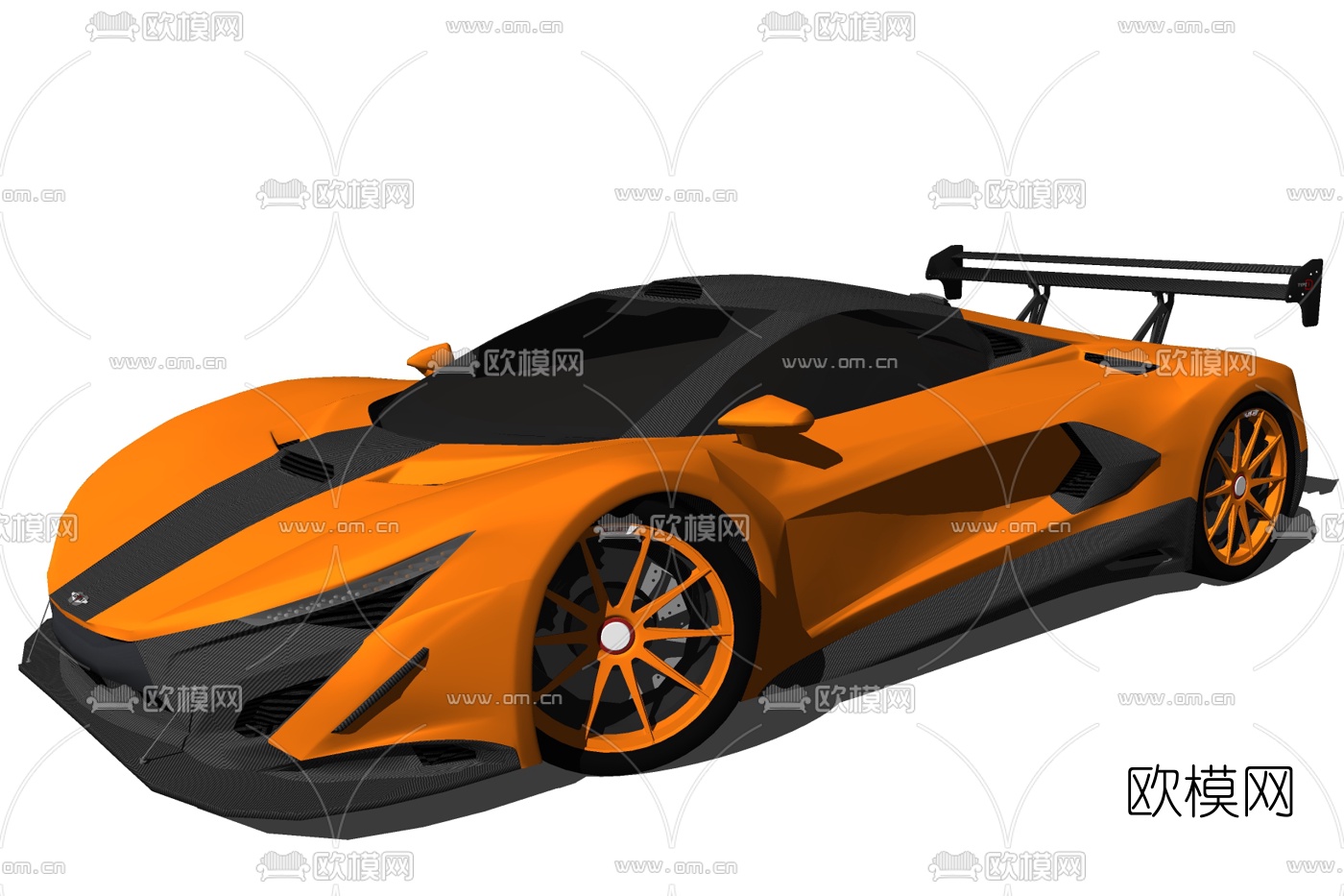 现代跑车su模型下载