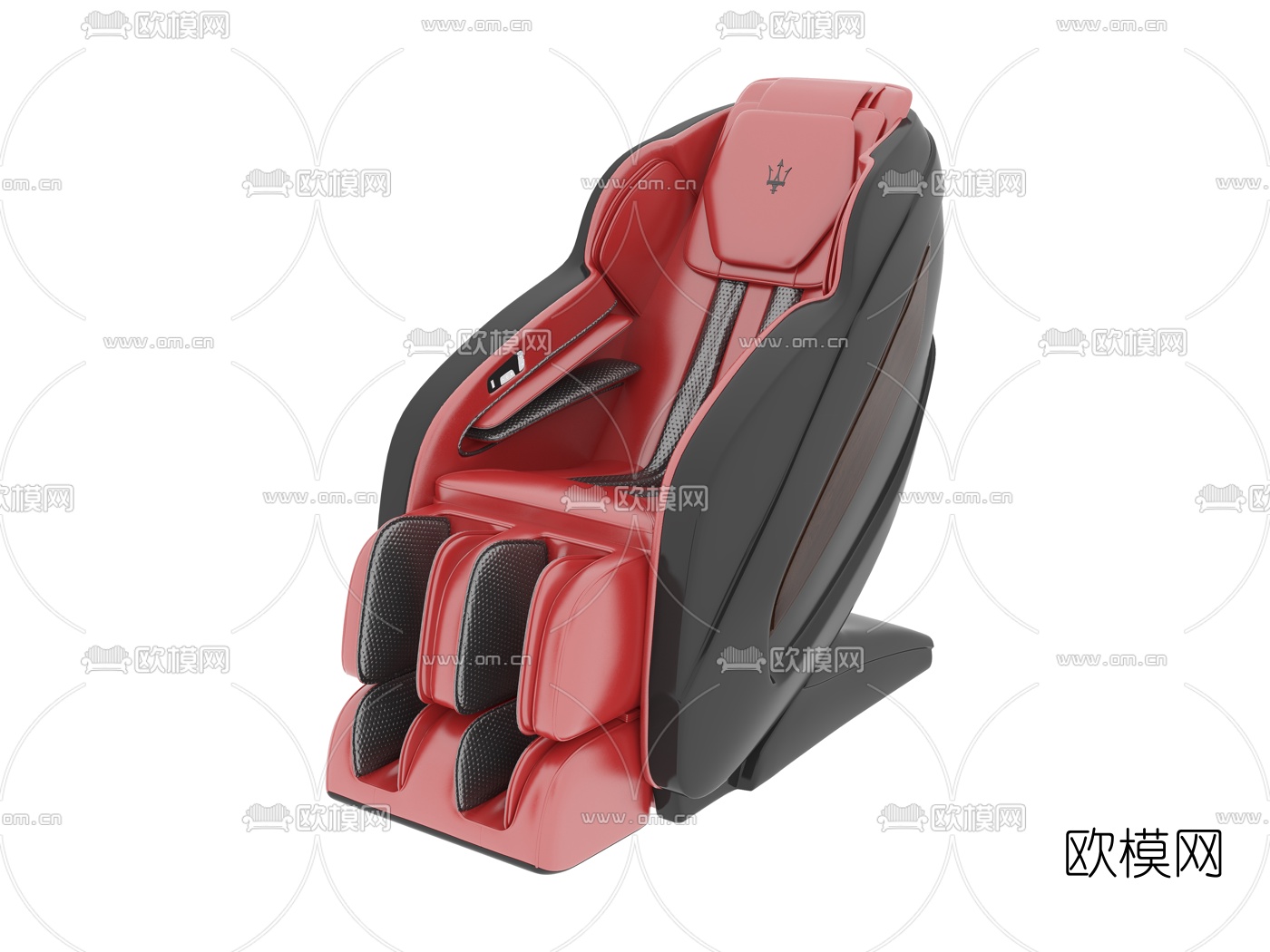 现代皮革按摩椅3d模型