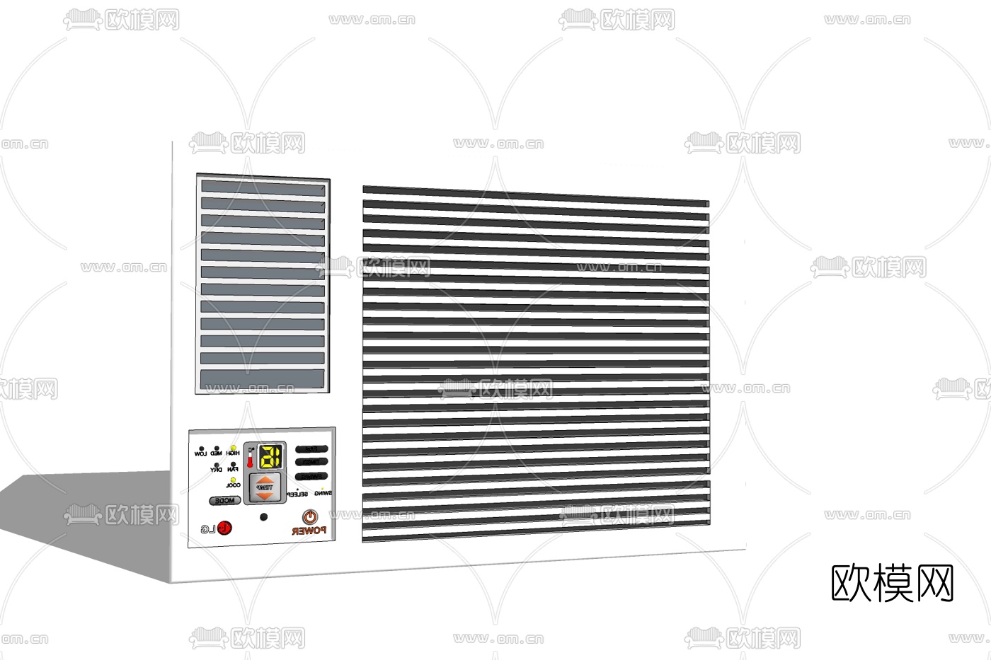 现代空调外机免费su模型下载