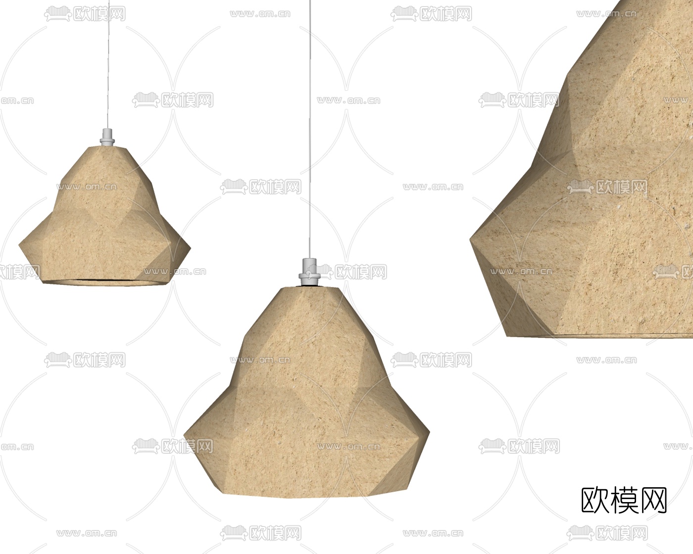 北欧吊灯su模型下载（渲染图2）