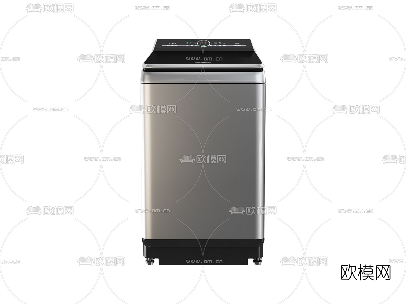 现代智能洗衣机3d模型下载（渲染图2）