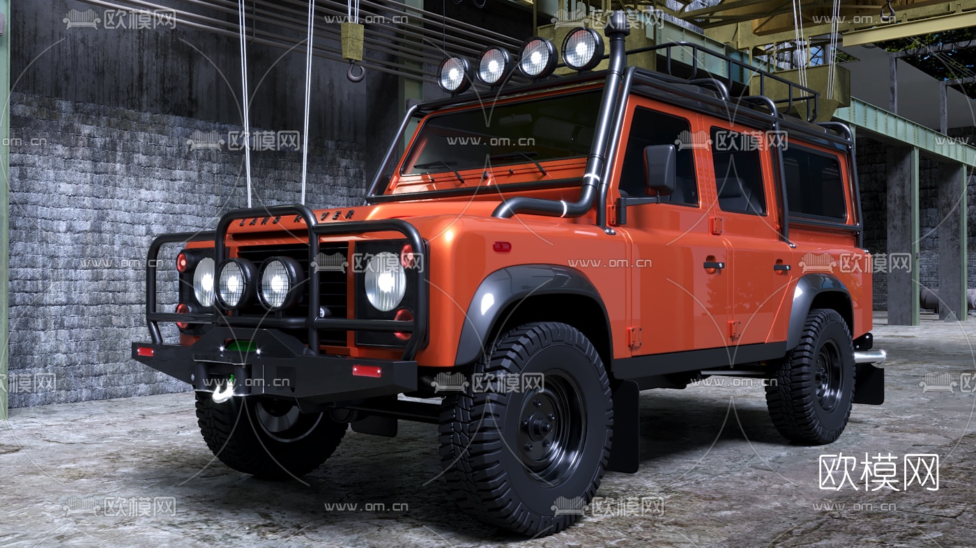 现代越野车汽车3d模型下载（渲染图1）