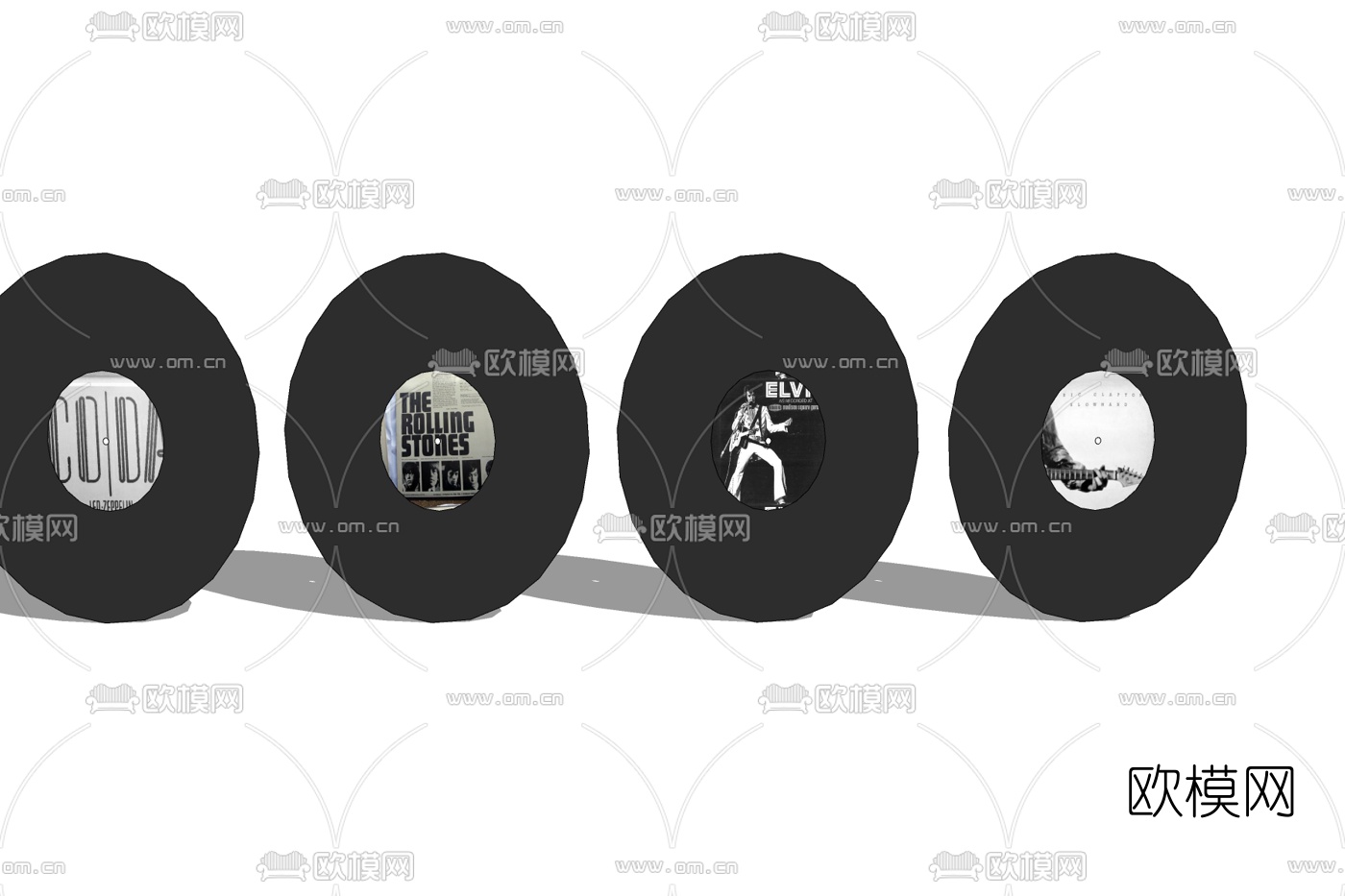现代cd摆件免费su模型下载