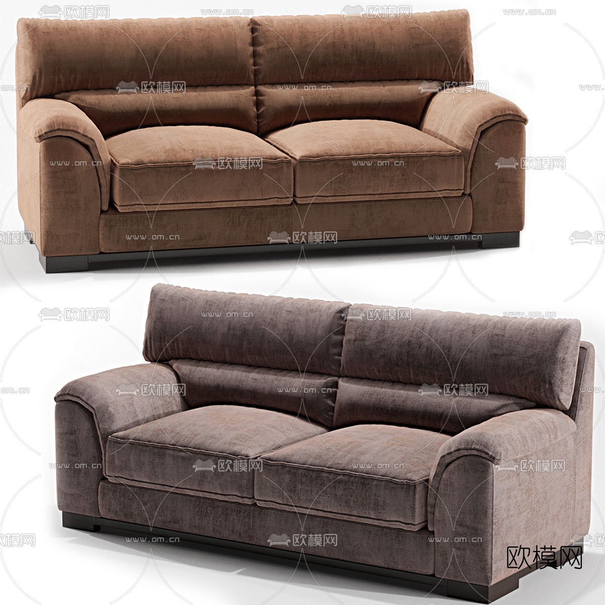 FLEXFORM 双人沙发3d模型下载（渲染图1）