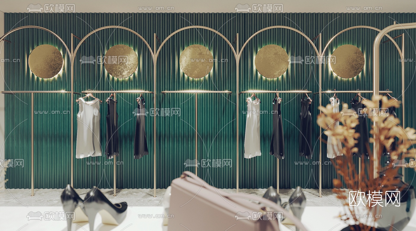 北欧女士服装店3d模型