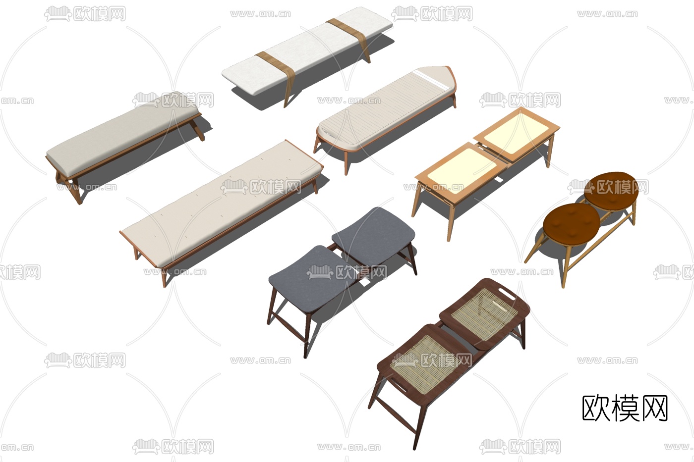 现代脚踏su模型下载