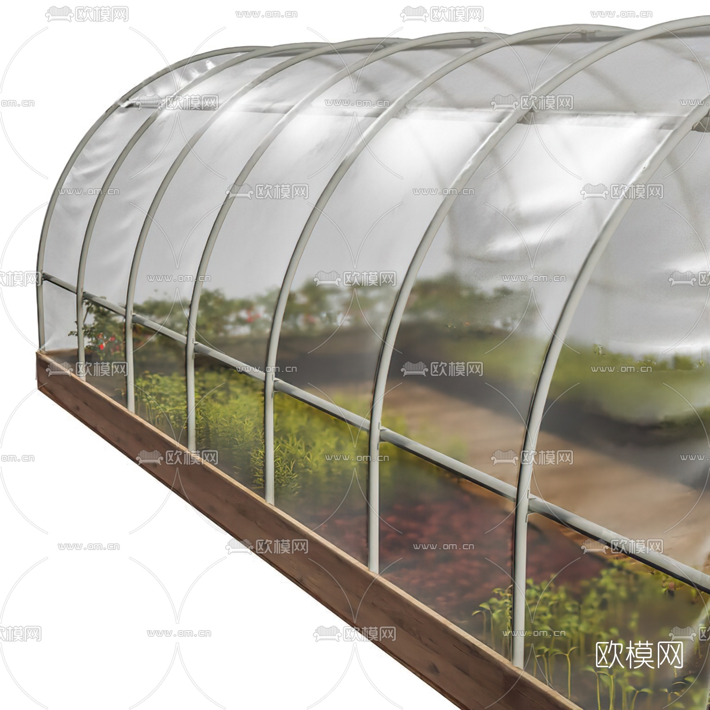 现代温室蔬菜大棚3d模型