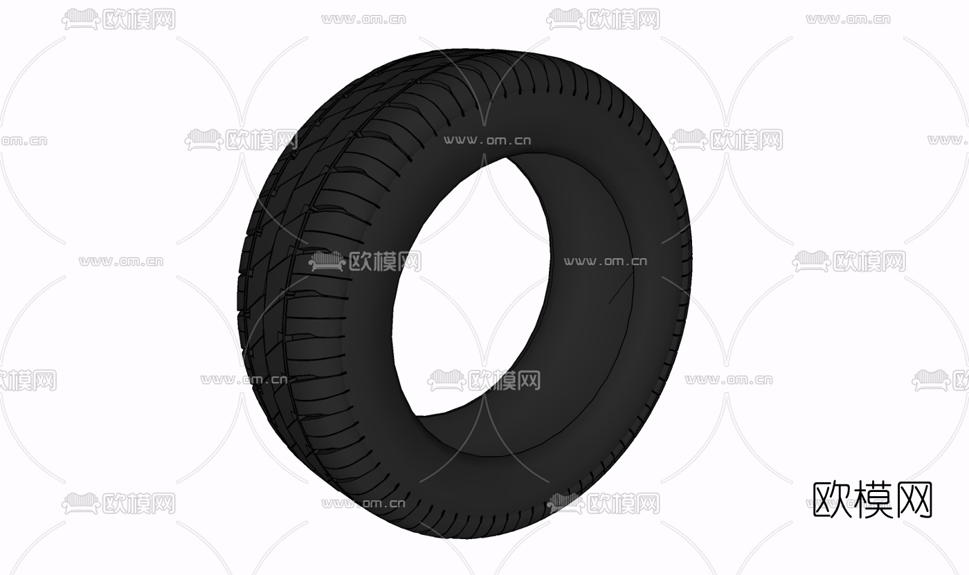 现代轮胎免费su模型下载