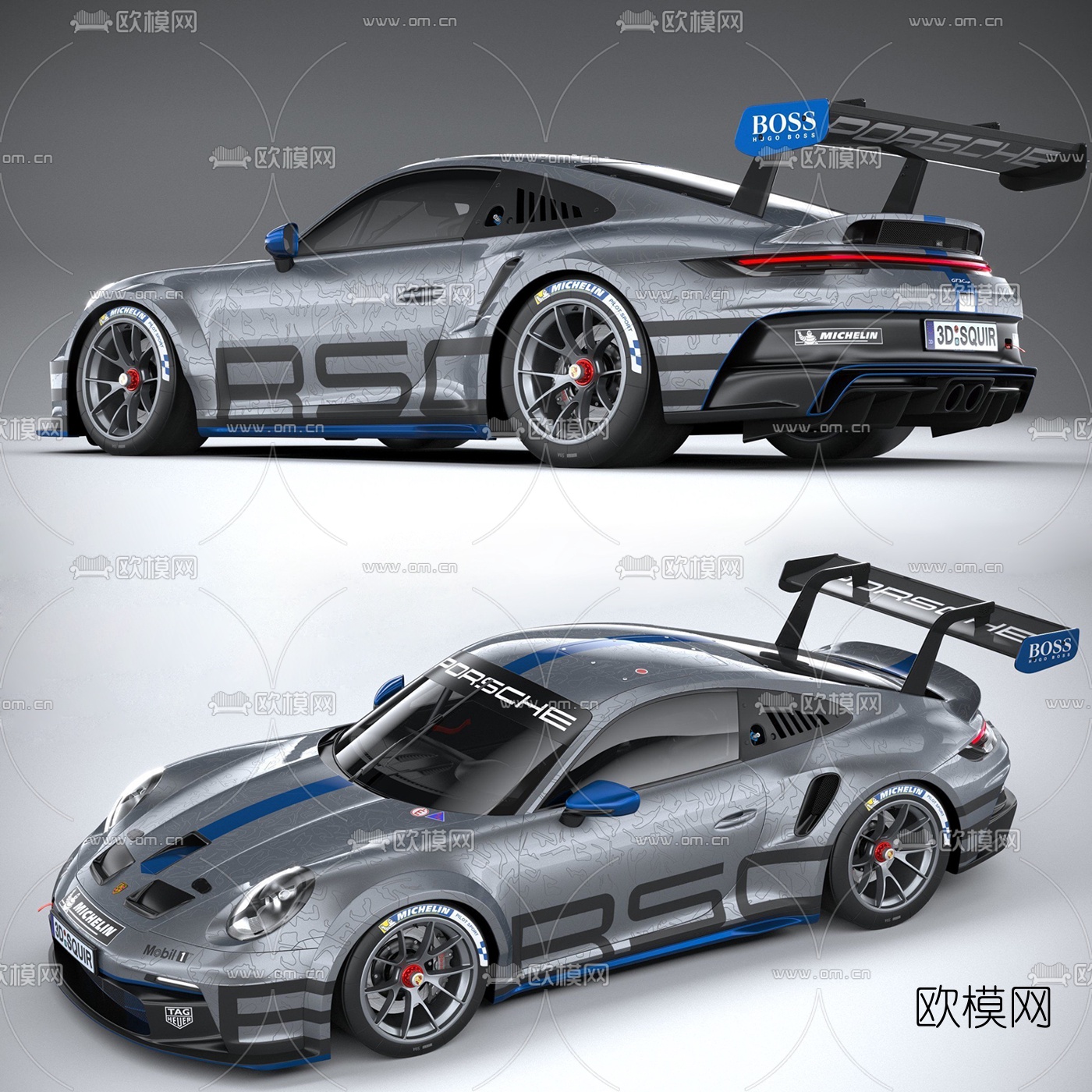 现代保时捷跑车3d模型
