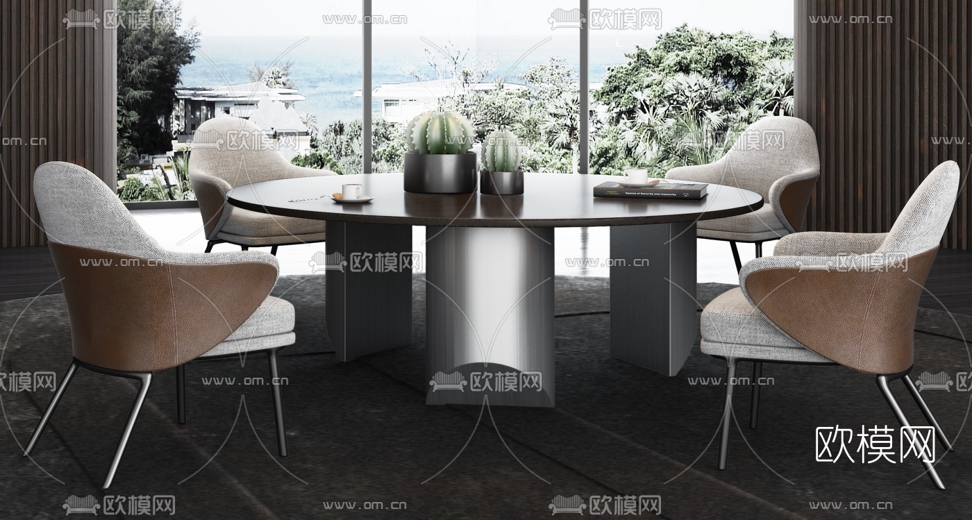 现代餐厅3d模型