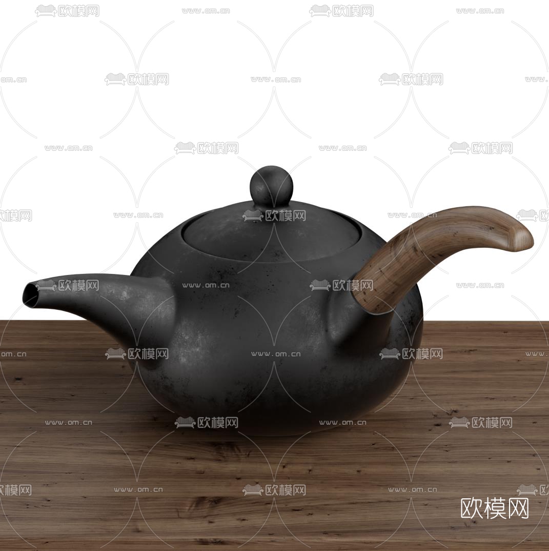 新中式茶壶3d模型