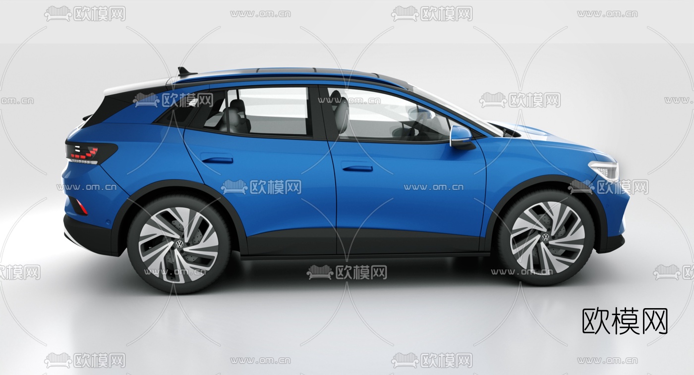 现代大众电动汽车3d模型