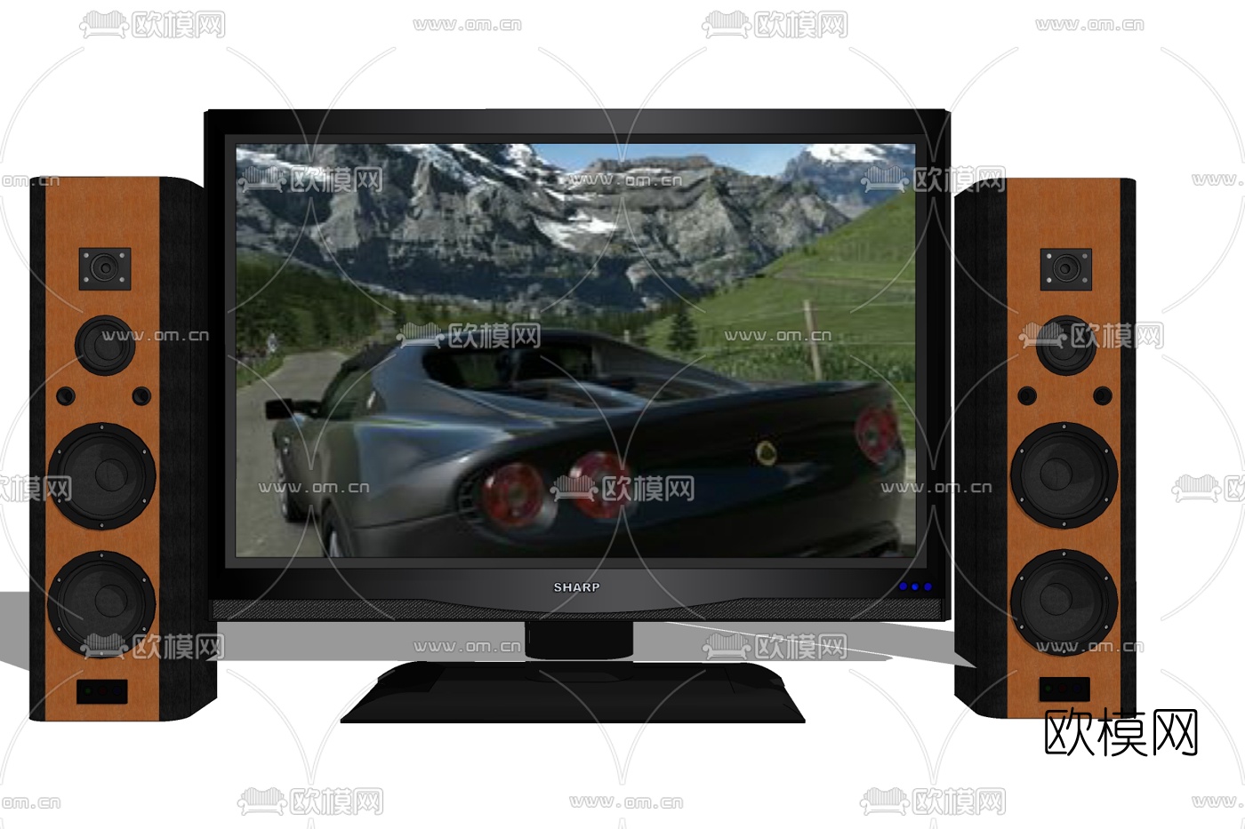 现代液晶电视免费su模型下载