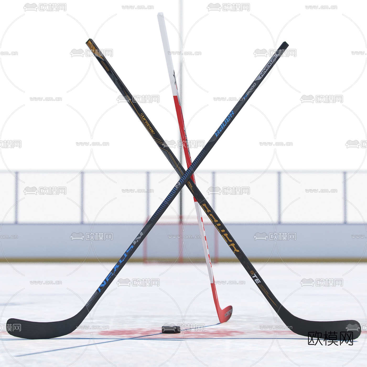 现代曲棍球场3d模型下载（渲染图4）