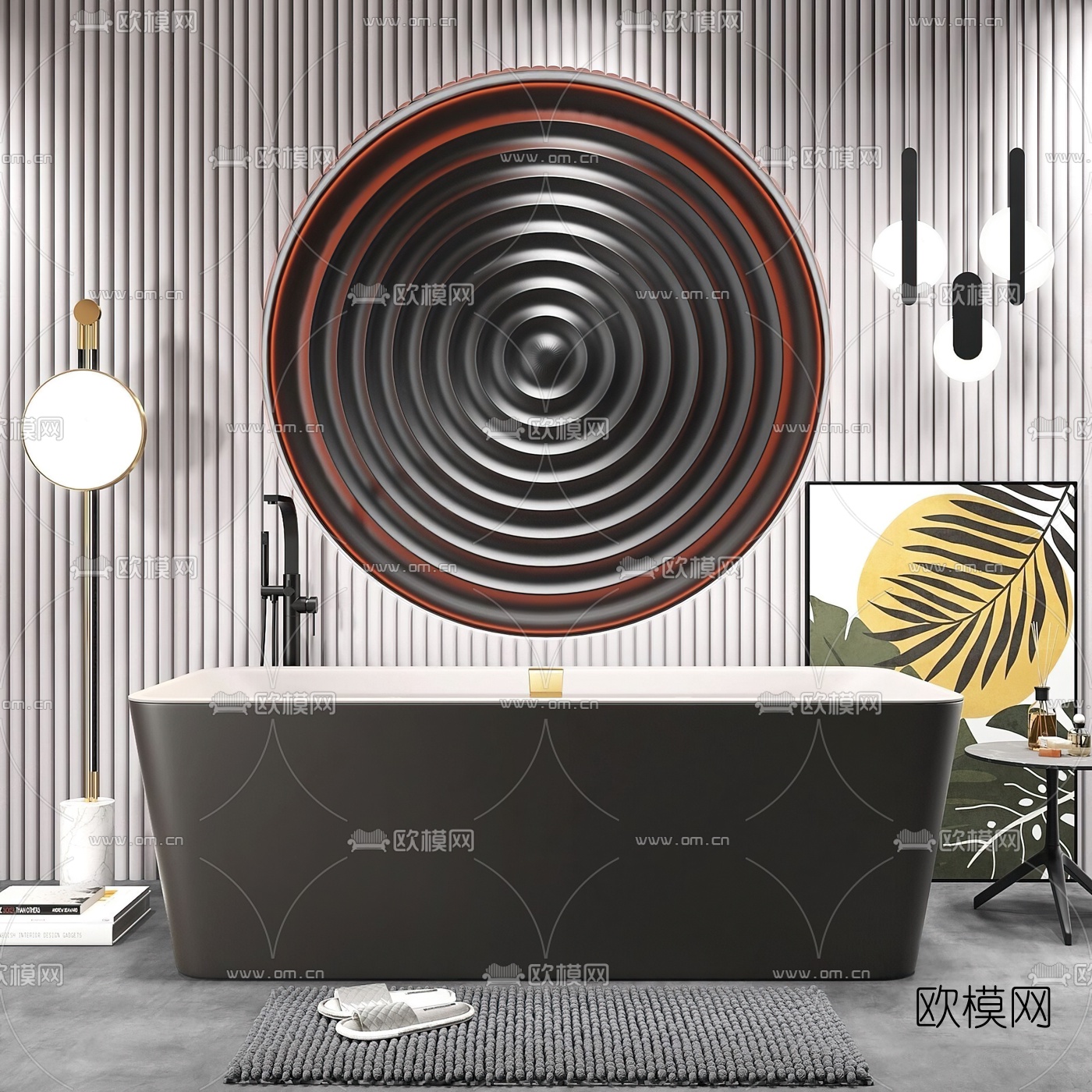 现代浴缸3d模型
