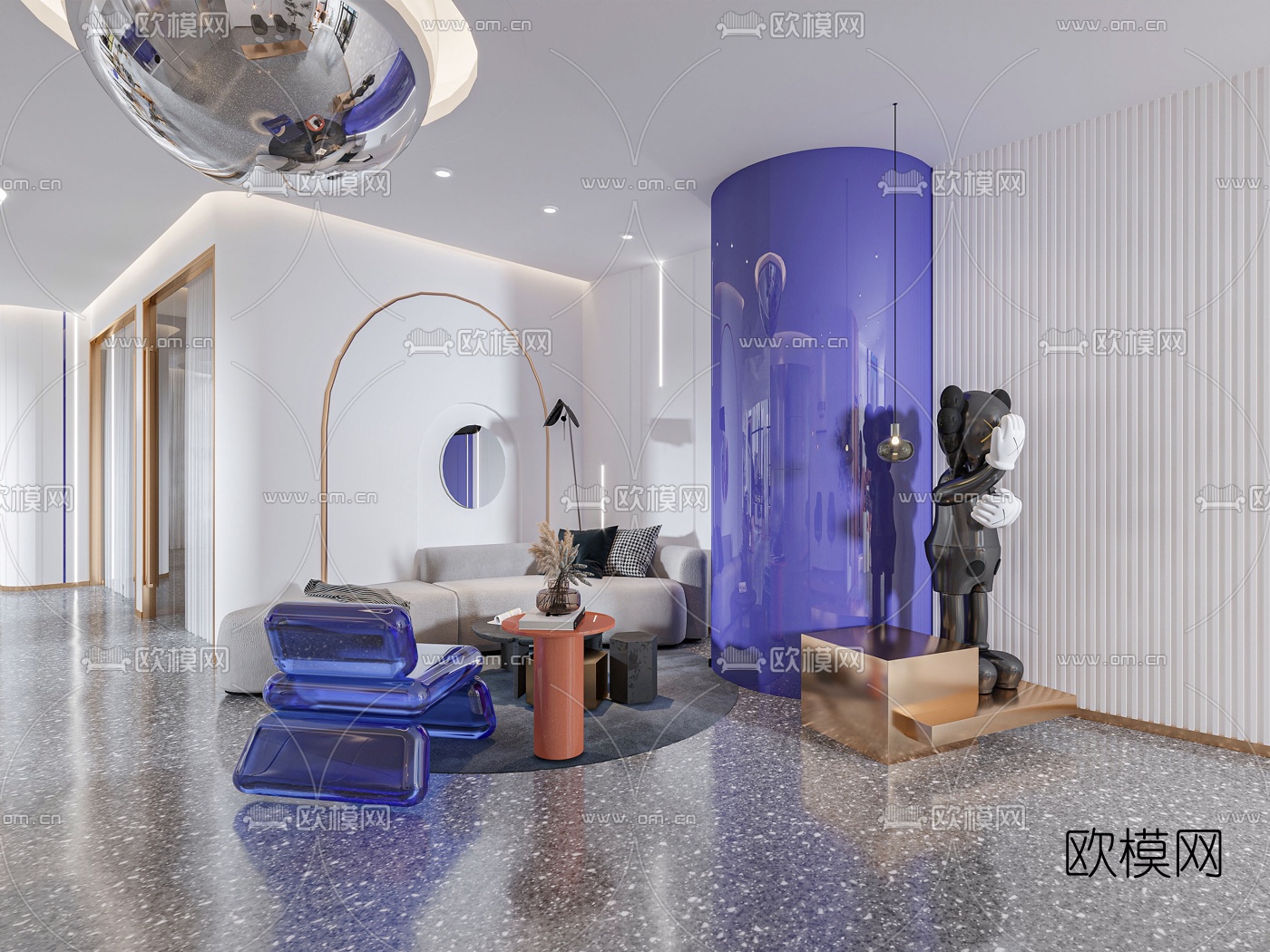 现代理发店3d模型