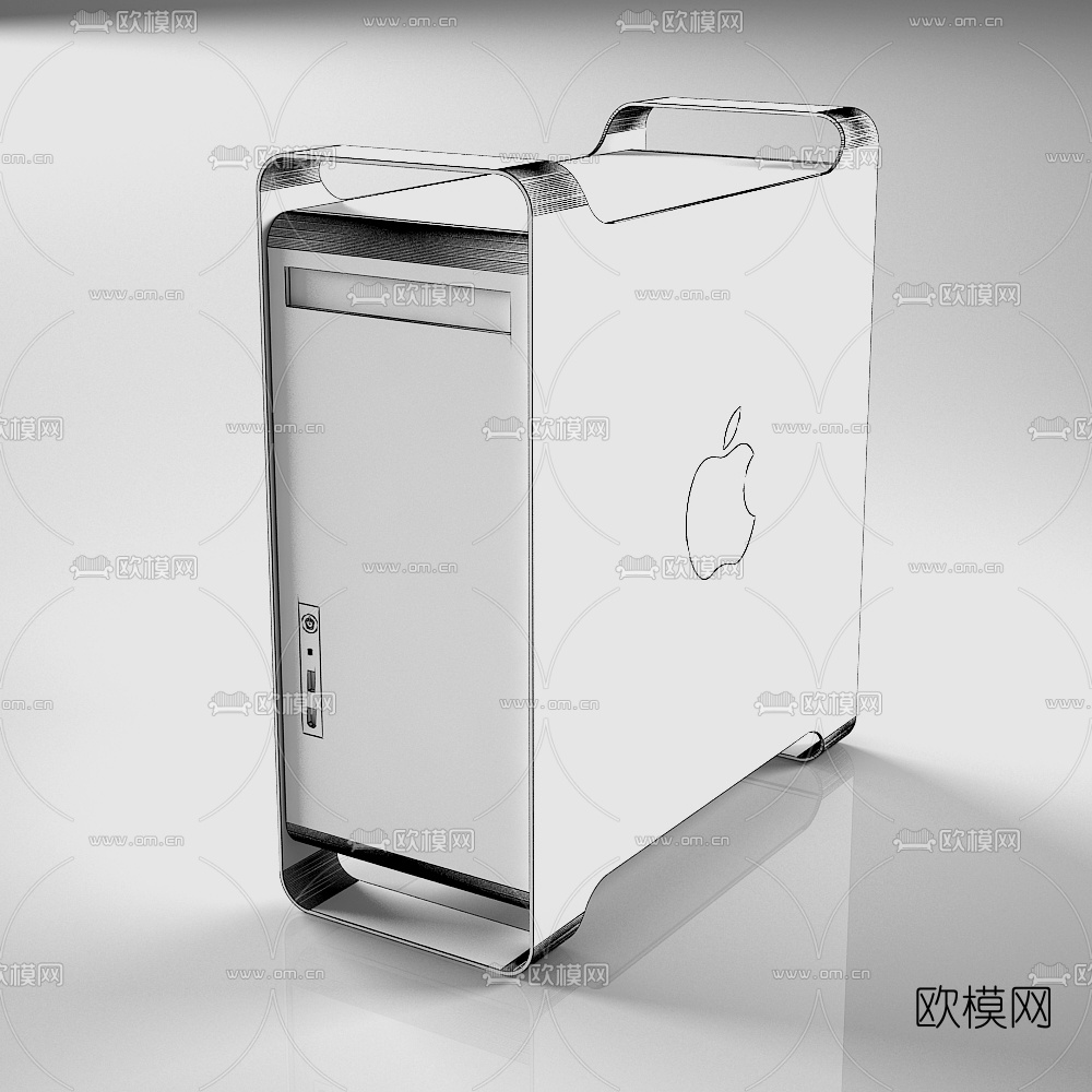 现代苹果电脑主机3d模型