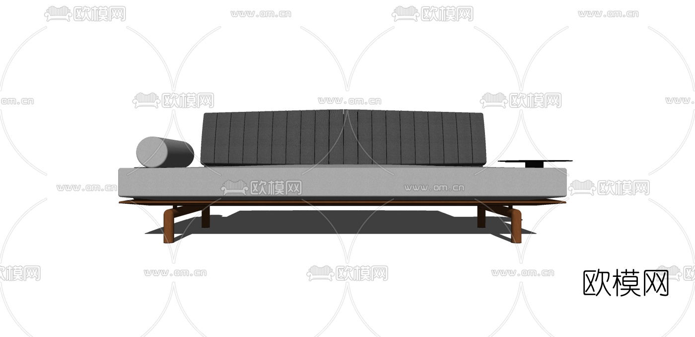 现代布艺多人沙发su模型下载