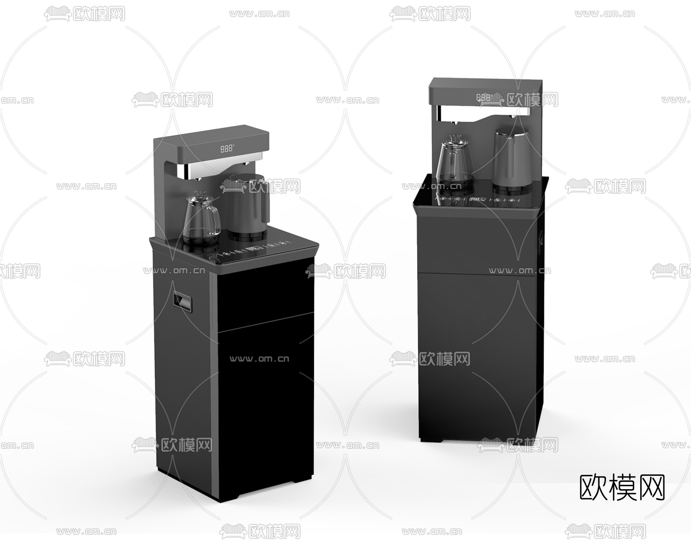 现代茶吧机3d模型下载