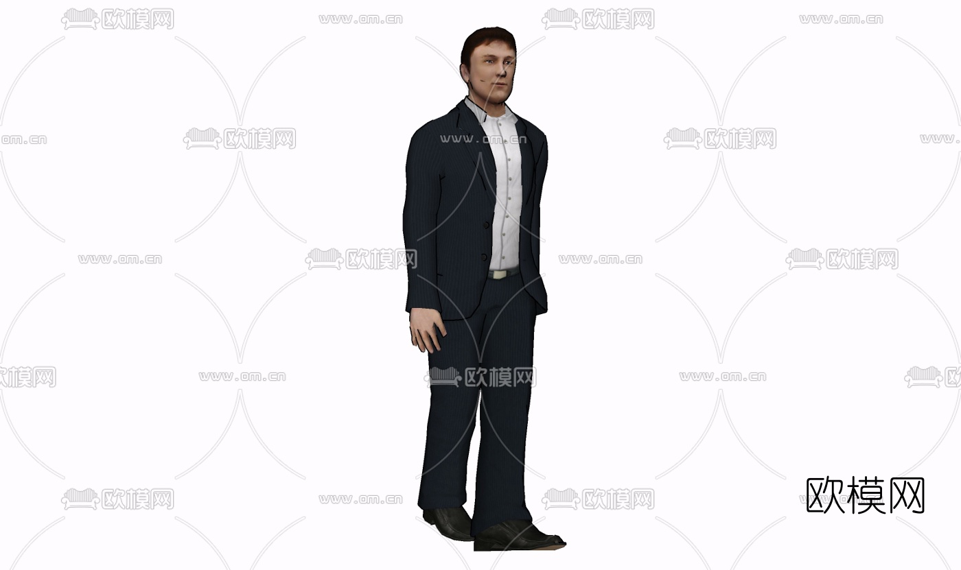 现代人物免费su模型下载