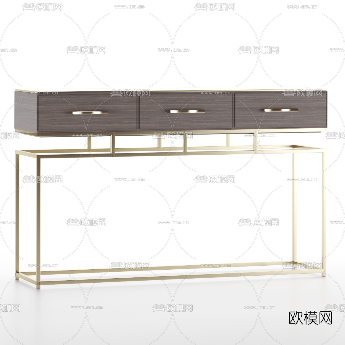 现代金属端景台免费3d模型下载