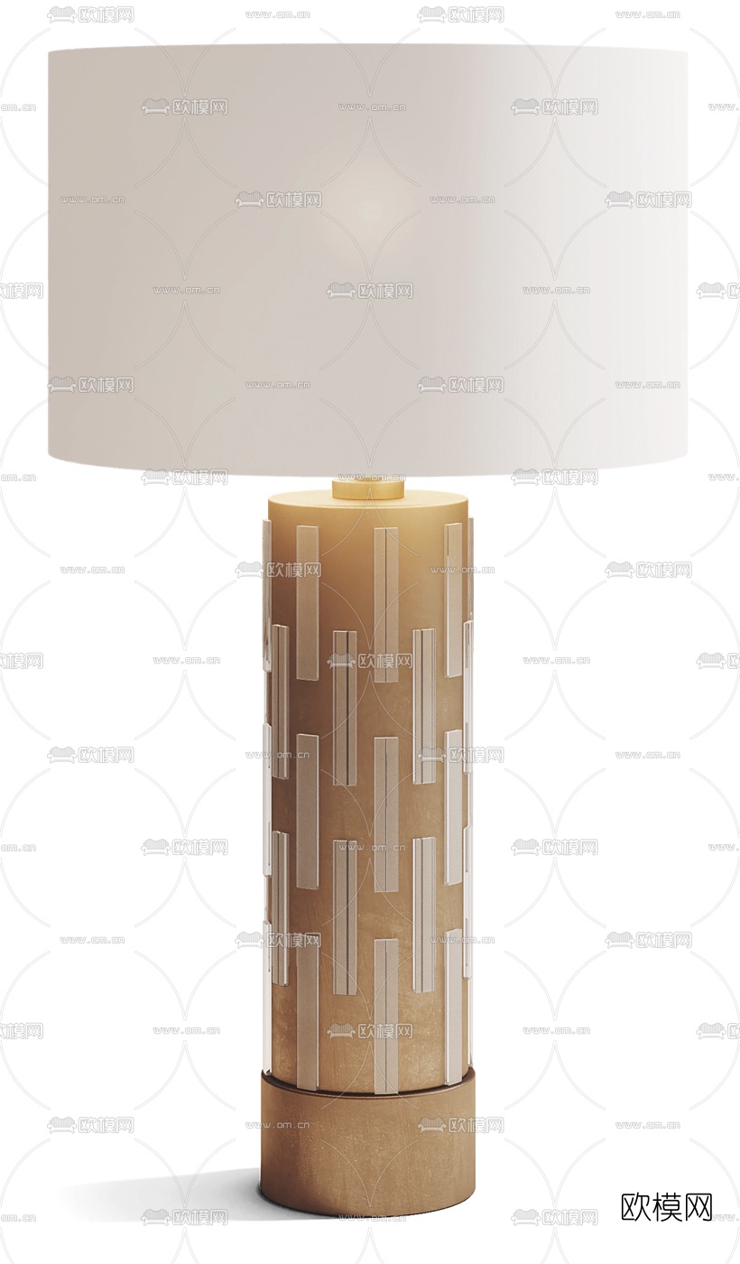 现代轻奢台灯3d模型下载（渲染图5）