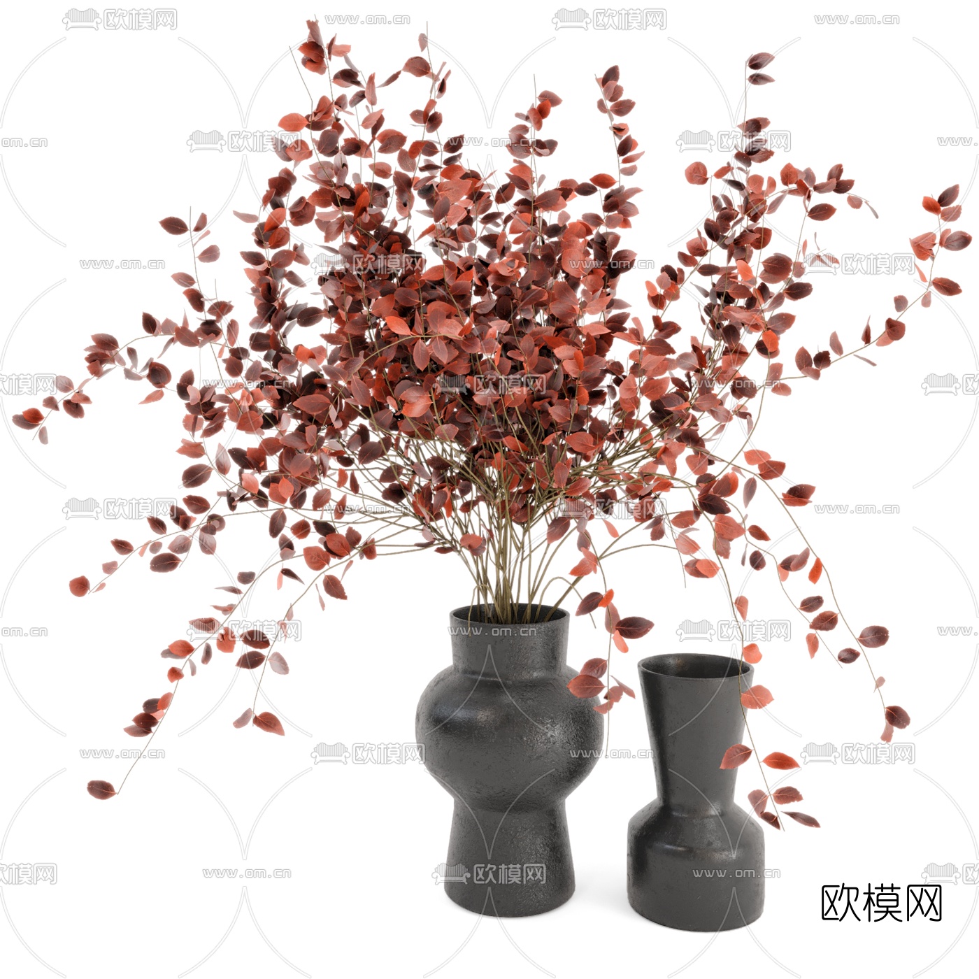 现代花瓶花艺摆件3d模型