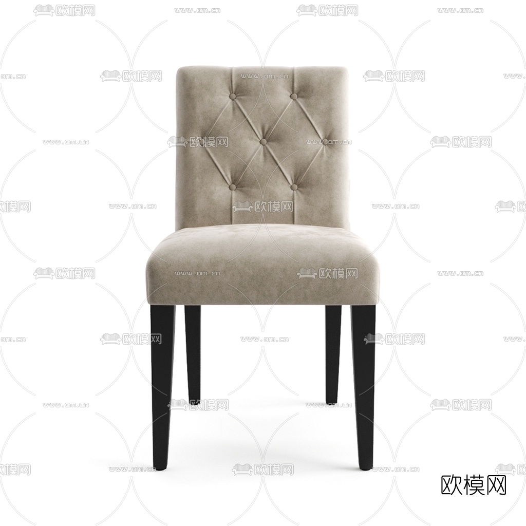 现代布艺休闲椅3d模型下载（渲染图4）