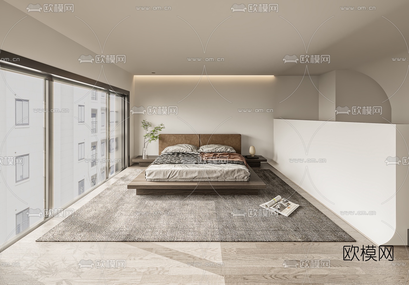 现代复式公寓3d模型