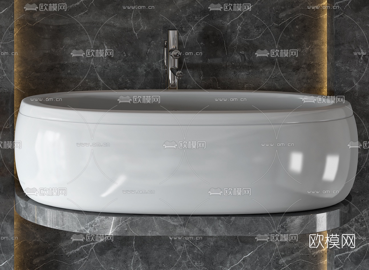 现代浴缸3d模型