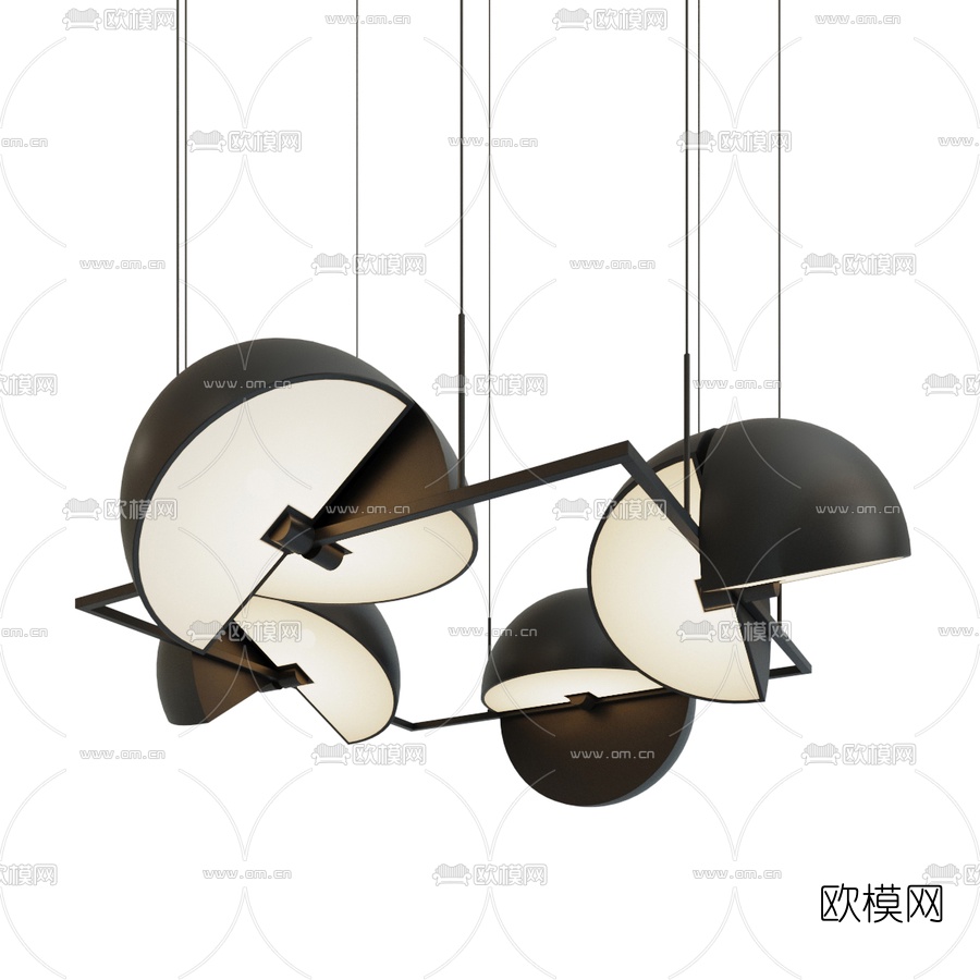 现代简易吊灯3d模型下载_ID10222398_3dmax免费模型-欧模网