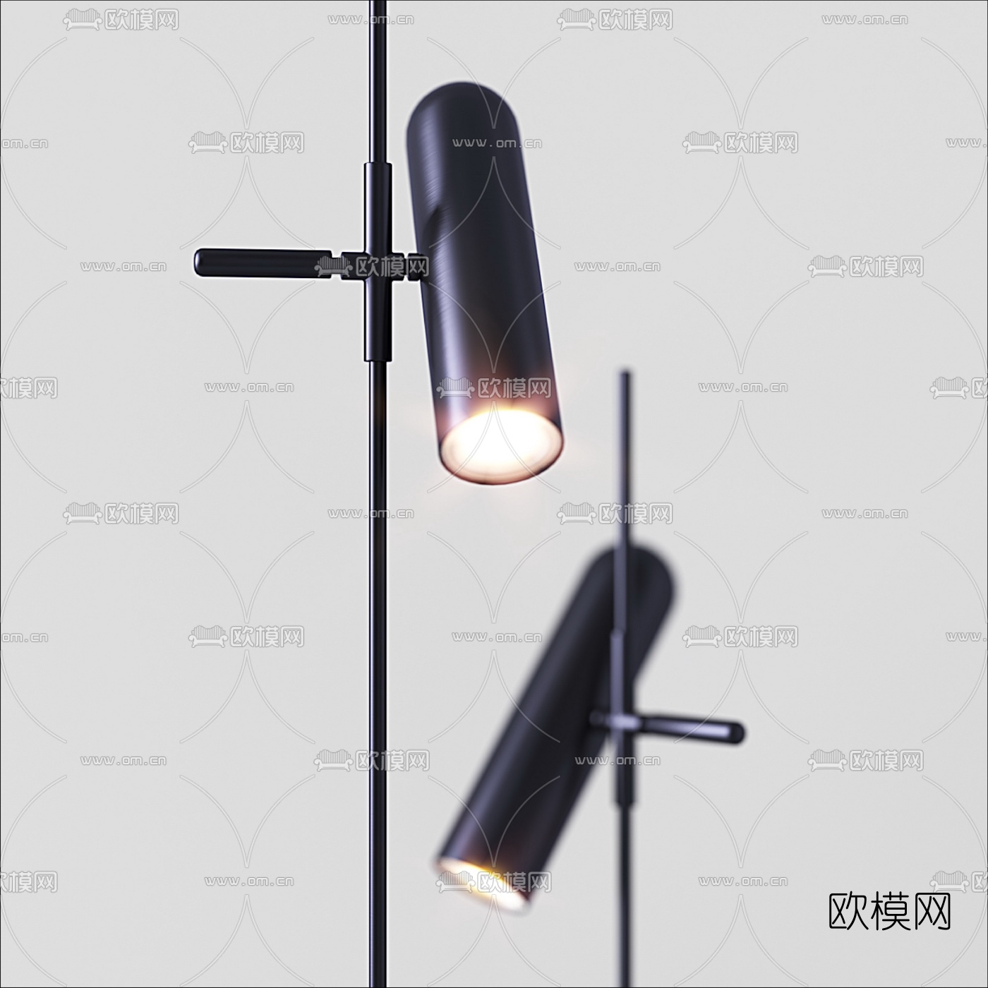 现代落地灯3d模型