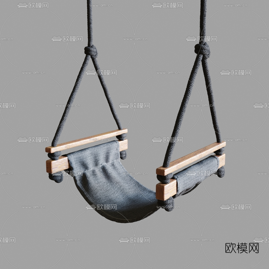 现代秋千吊椅3d模型