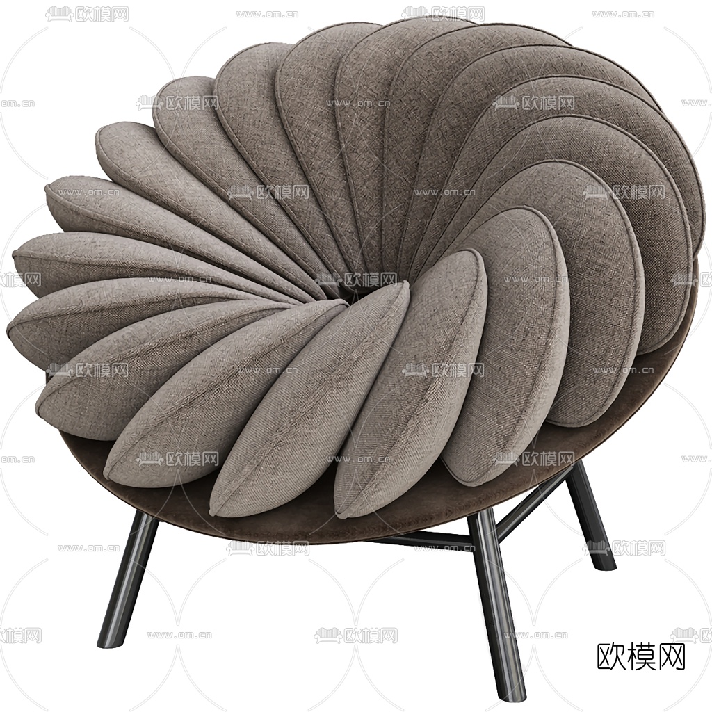 ire 后现代休闲椅3d模型