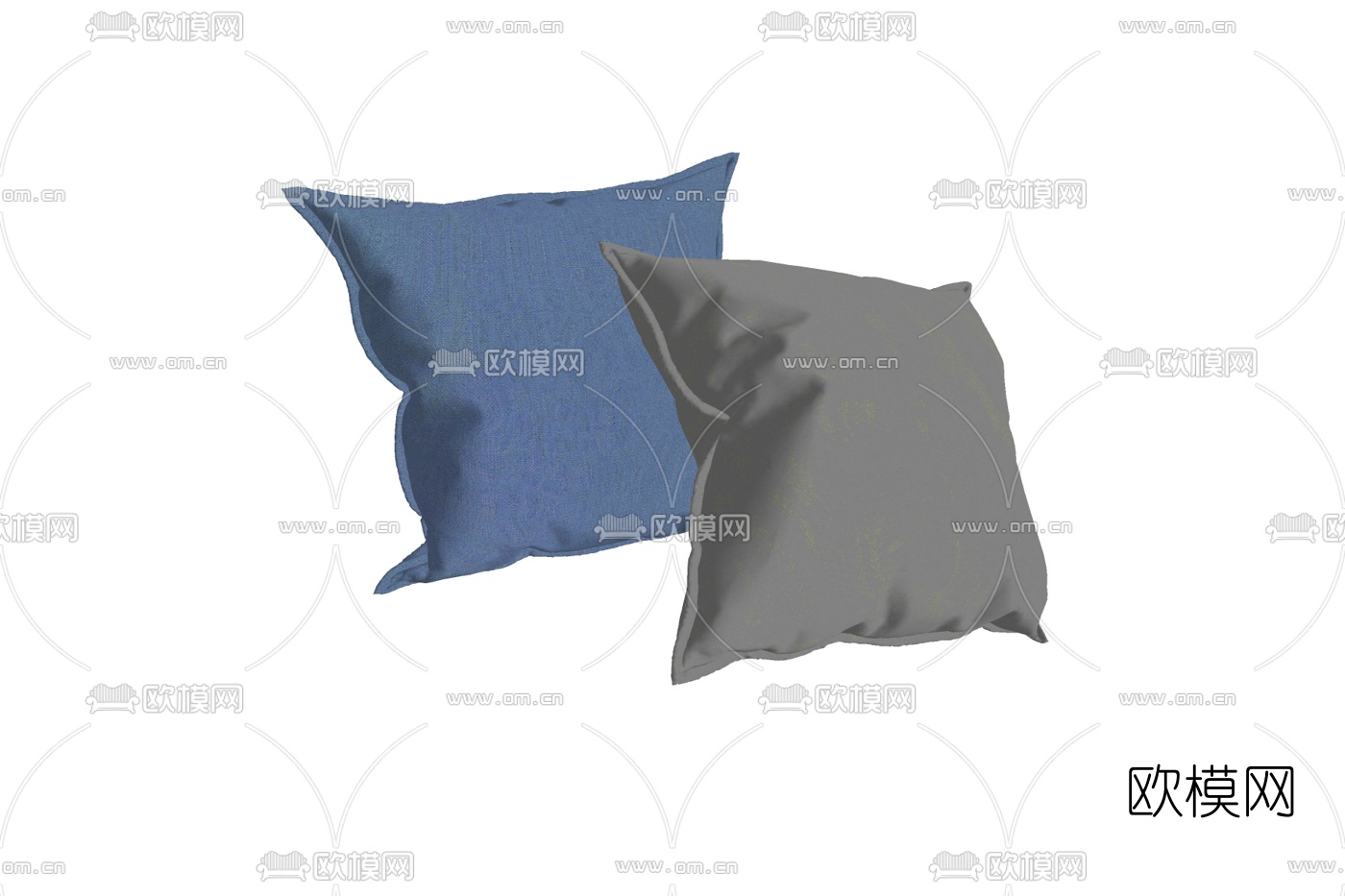 现代布艺抱枕免费su模型