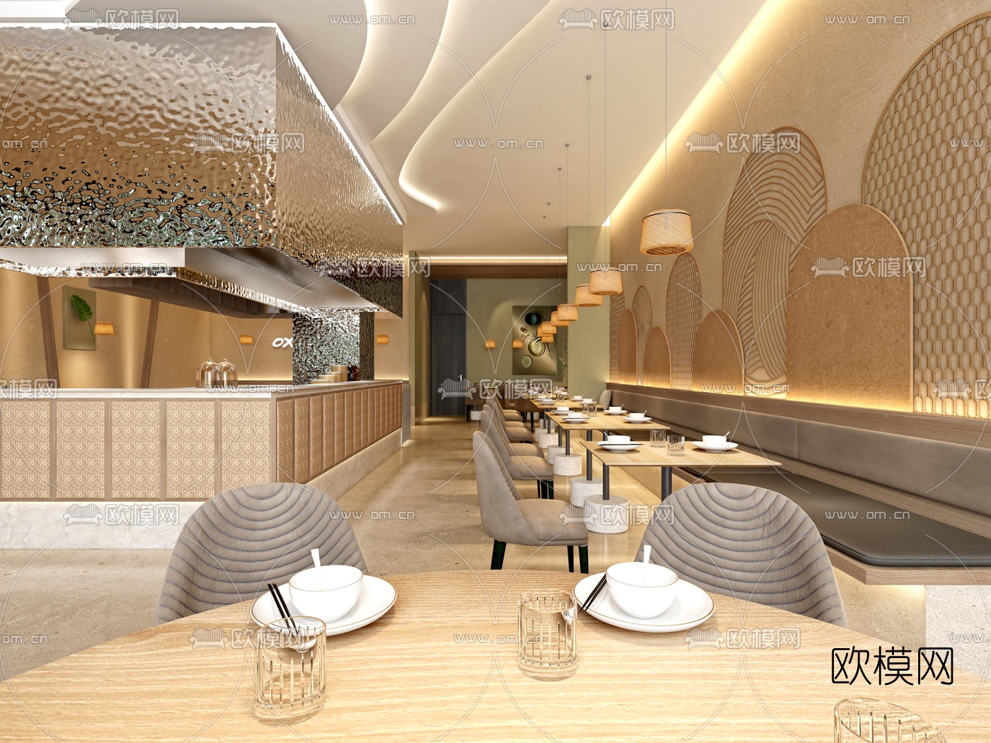 北欧茶餐厅3d模型