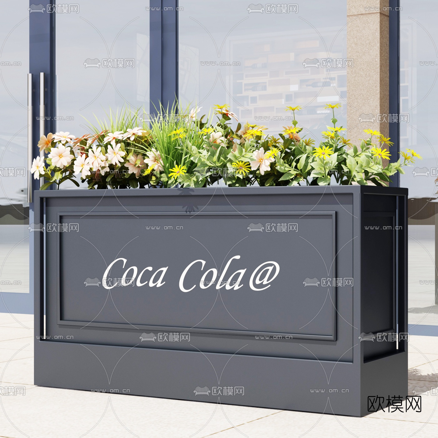 北欧户外花箱3d模型下载（渲染图4）