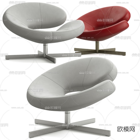 Roche Bobois休闲椅3d模型下载(渲染图1)
