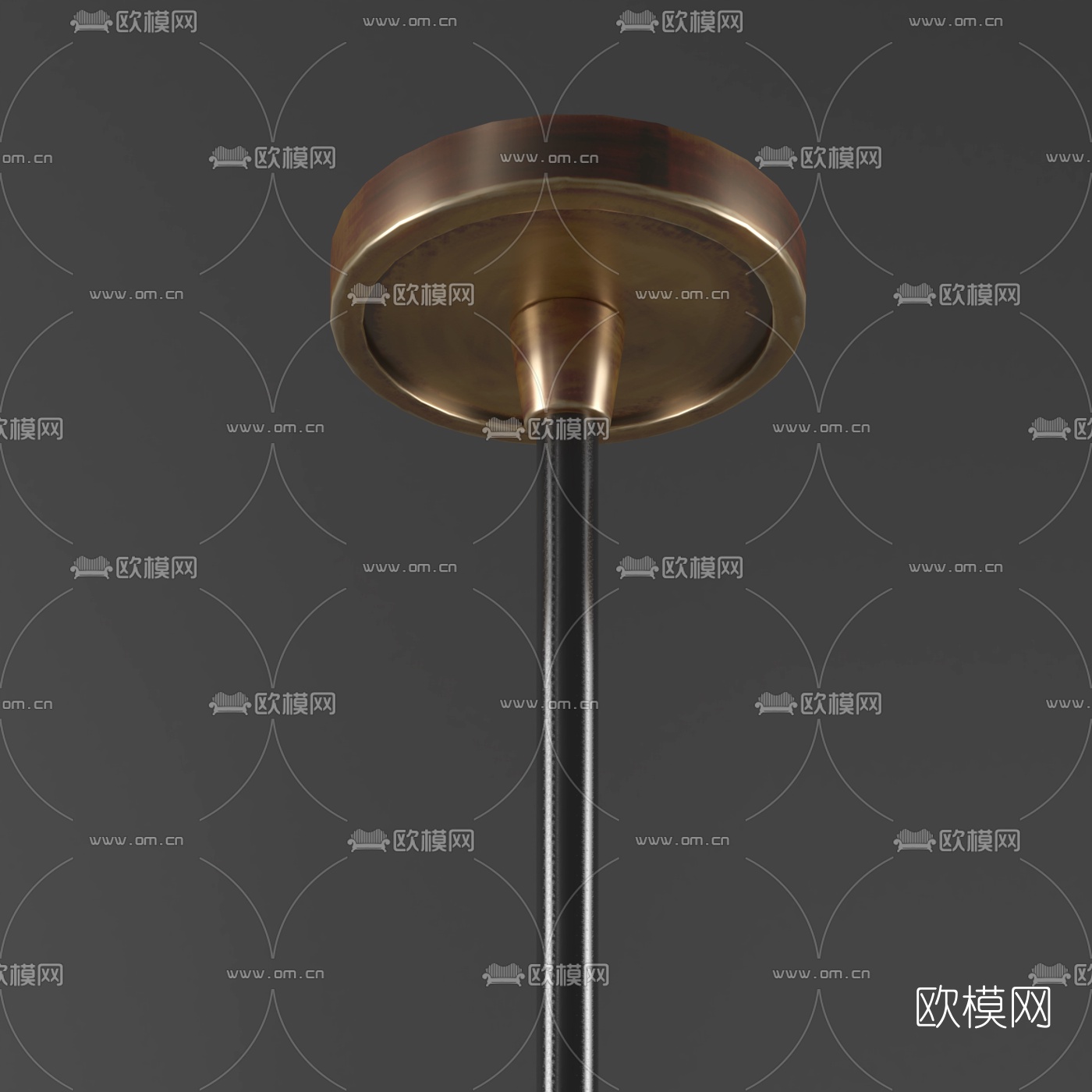 现代不规则水晶吊灯3d模型下载（渲染图2）