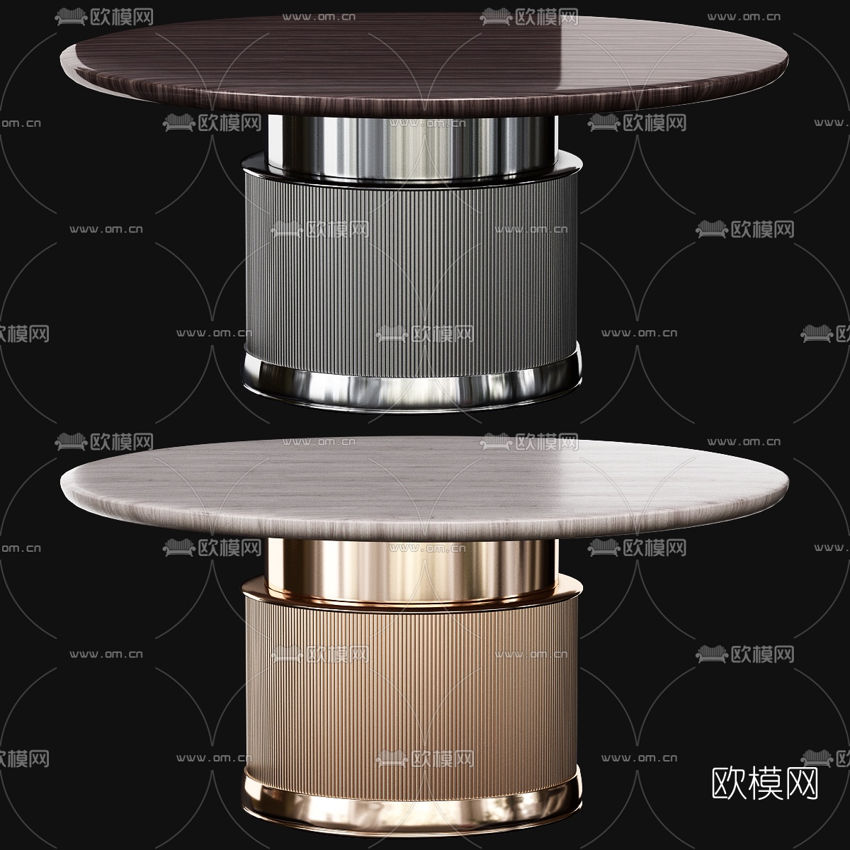 现代餐桌3d模型