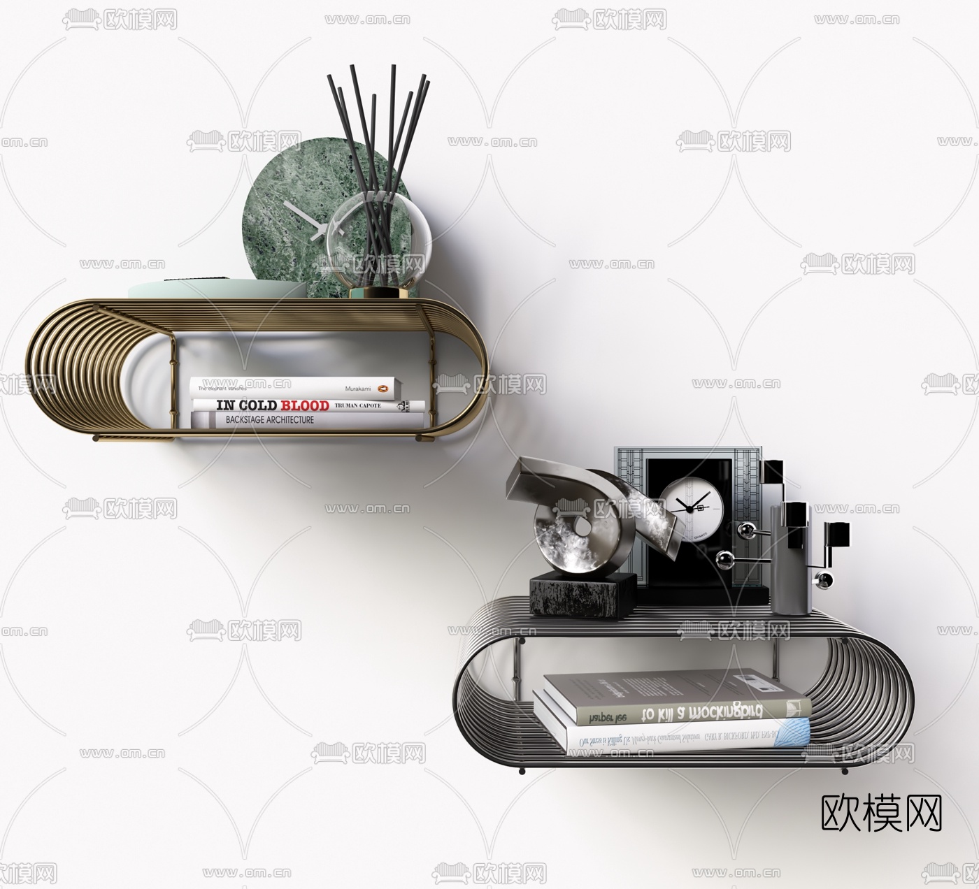 现代金属装饰吊架3d模型