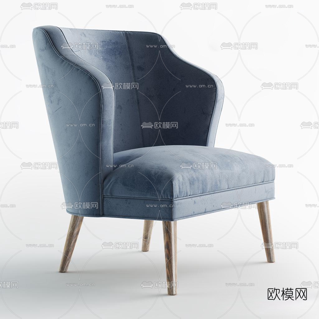 现代休闲椅3d模型