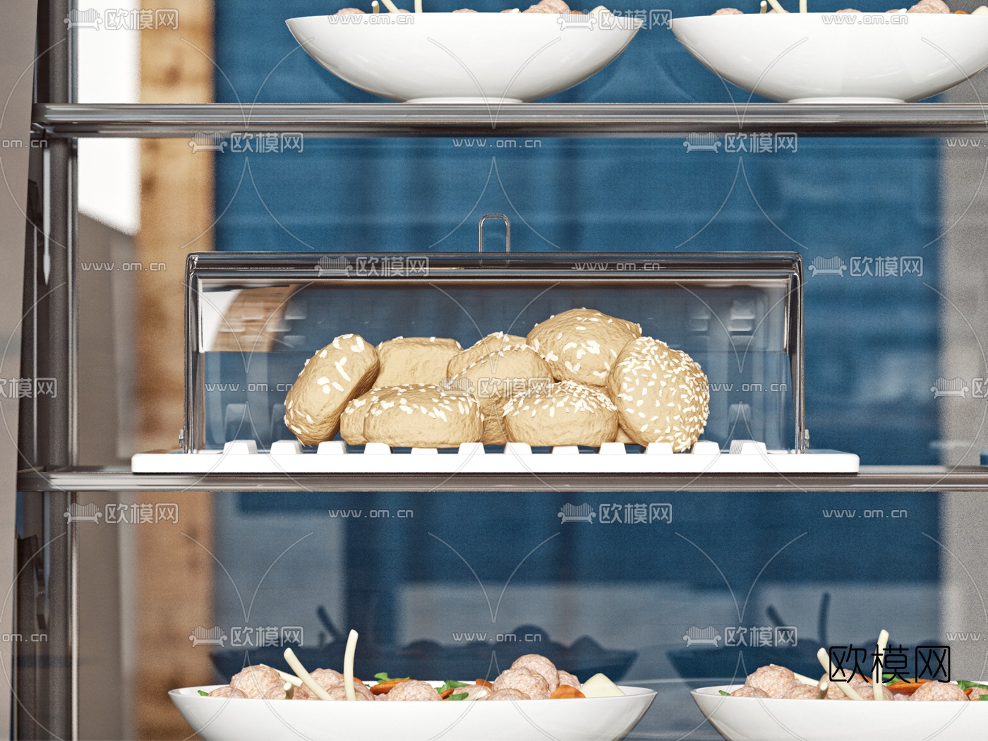 北欧奶茶店3d模型